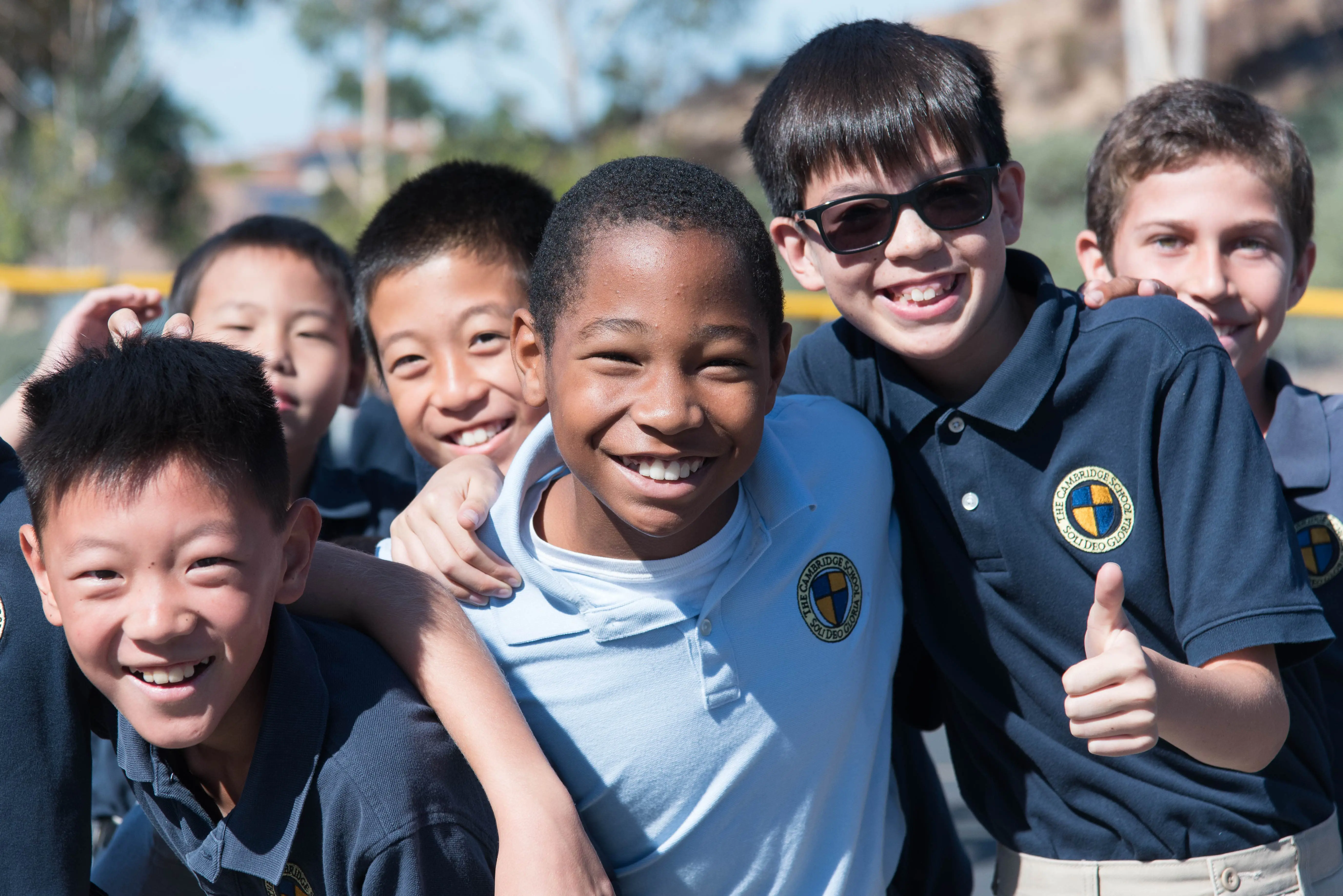 Young students at The Cambridge School embrace their education in community at the best k12 school in San Diego