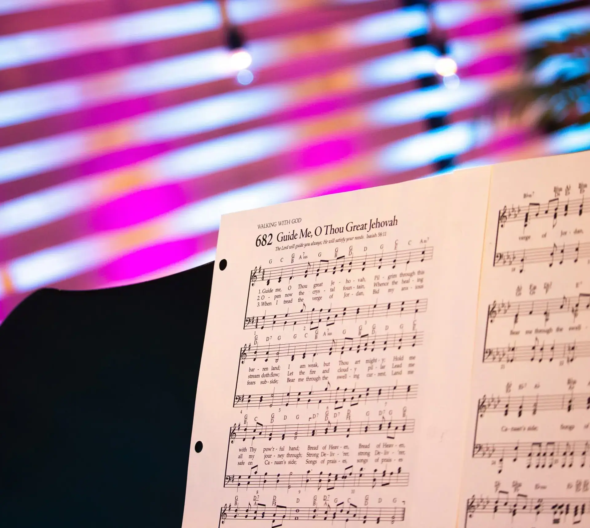 Sheet music for Guide Me, O Thou Great Jehovah