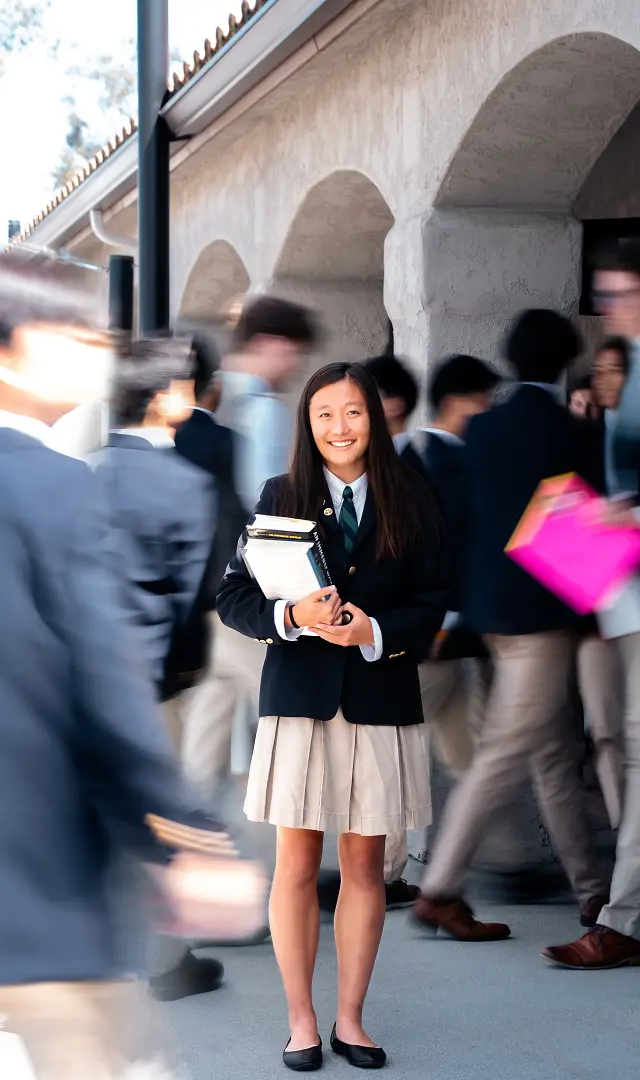 Student holding a book