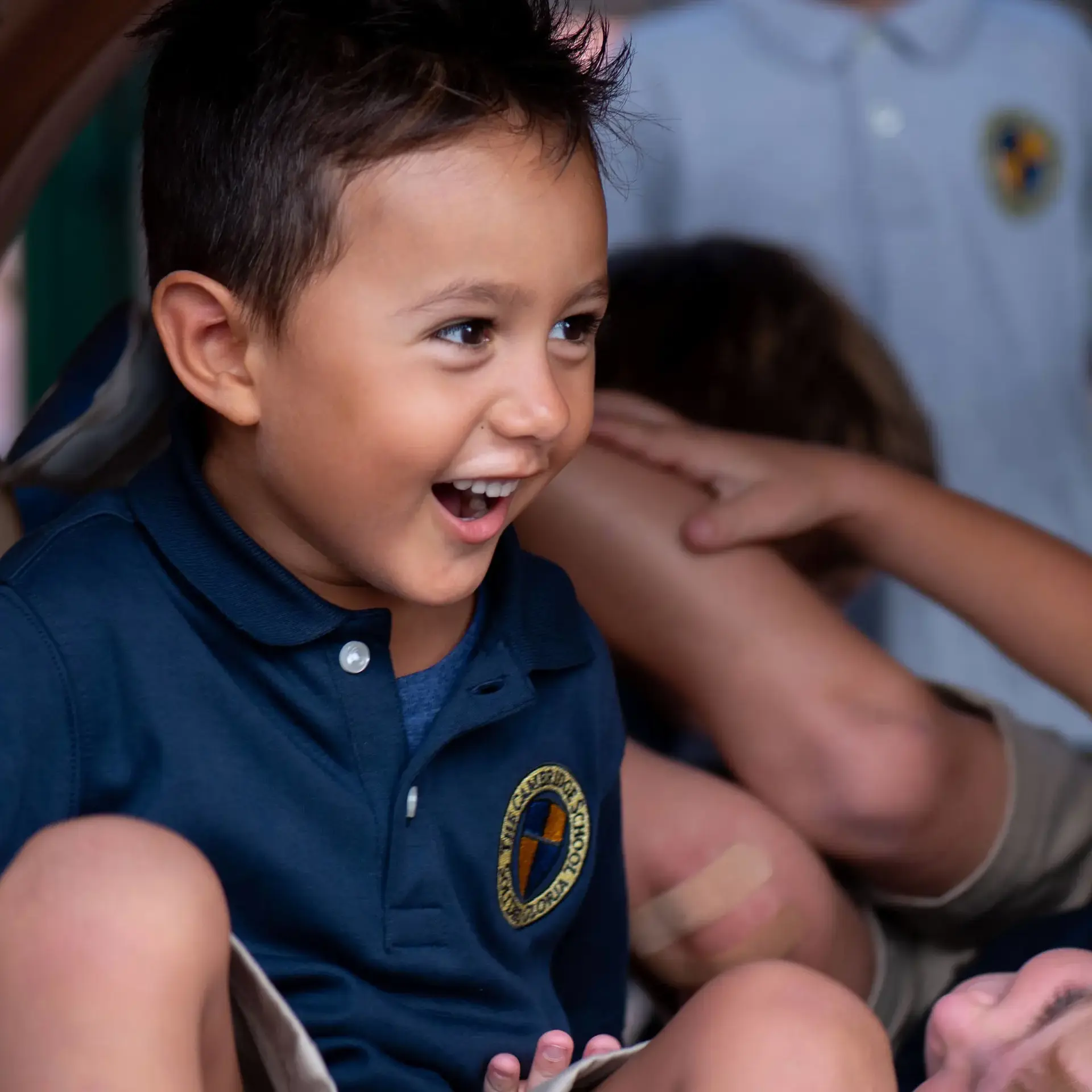 Smiling kindergartner 